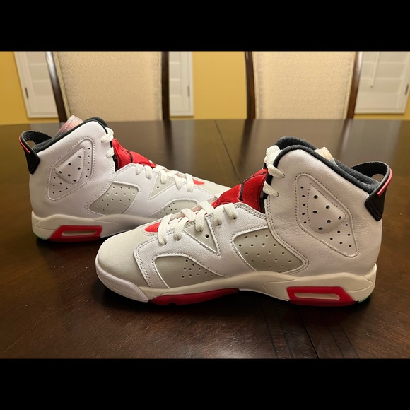 New Nike Air Jordan 6 Retro Hare Sneaker Shoes Size US 7Y / 8.5 W - Picture 9 of 12